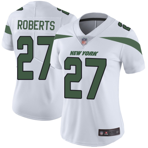 New York Jets Limited White Women Darryl Roberts Road Jersey NFL Football #27 Vapor Untouchable